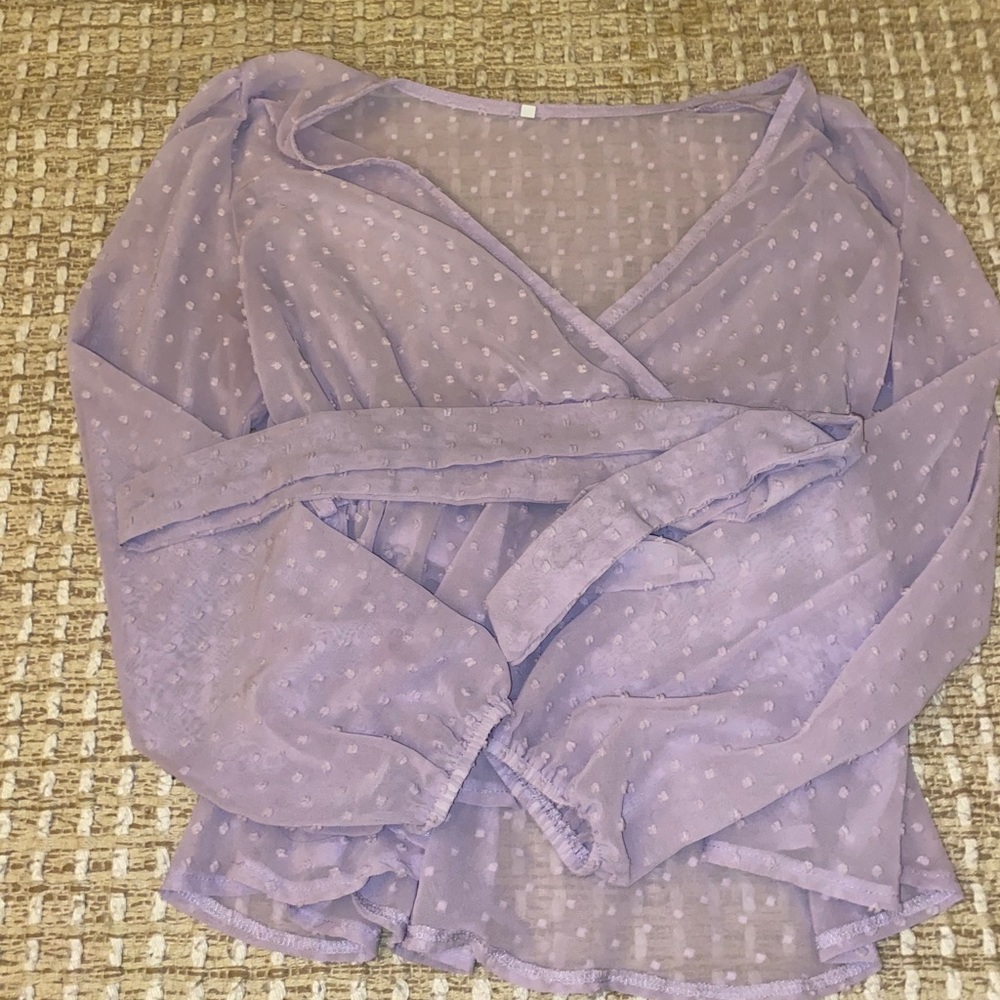 Sheer Lavender Blouse